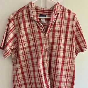 Patagonia organic cotton - short sleeve plaid - Men's size medium